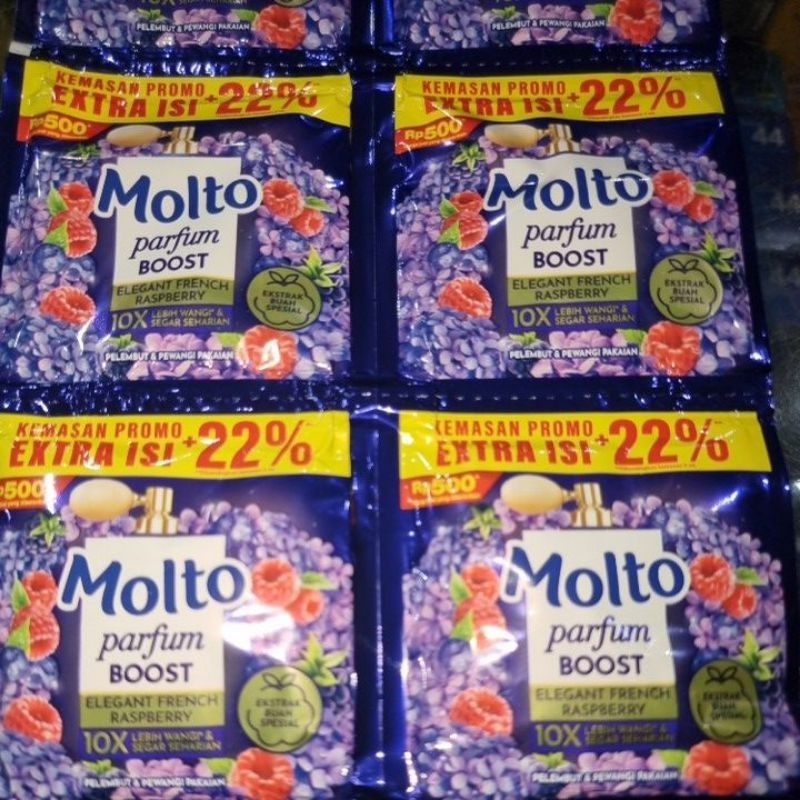 Molto pewangi renceng extra isi 22% 120pcs