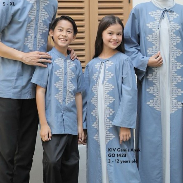 KIV Couple Gamis Koko Adik Kakak Denim Gayatri Series GMPKL 1223 KKL 41 GO 1423 KSC 41 Citra Kirana