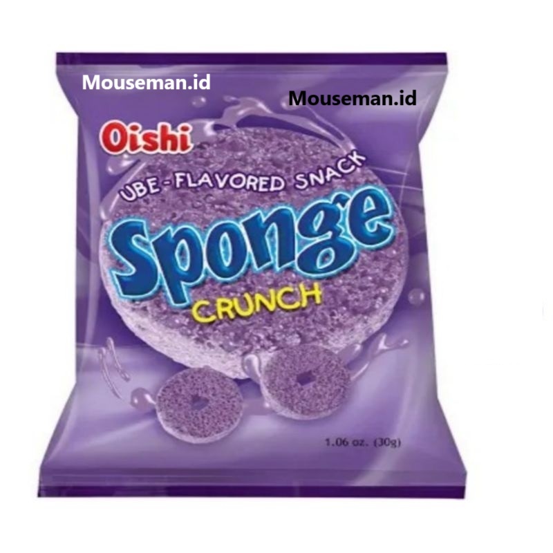 

Mouseman - 1 PCS Oishi Sponge Crunch Rasa UBI 9 gram