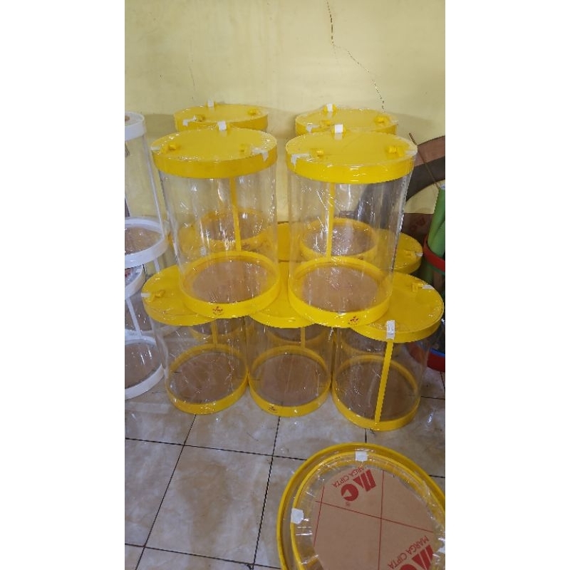 Tabung Auqarium Es Buah 20 Liter D25 t45 full TUTUP WARNA