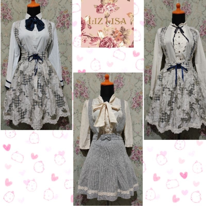 Liz lisa Overall +inner sets