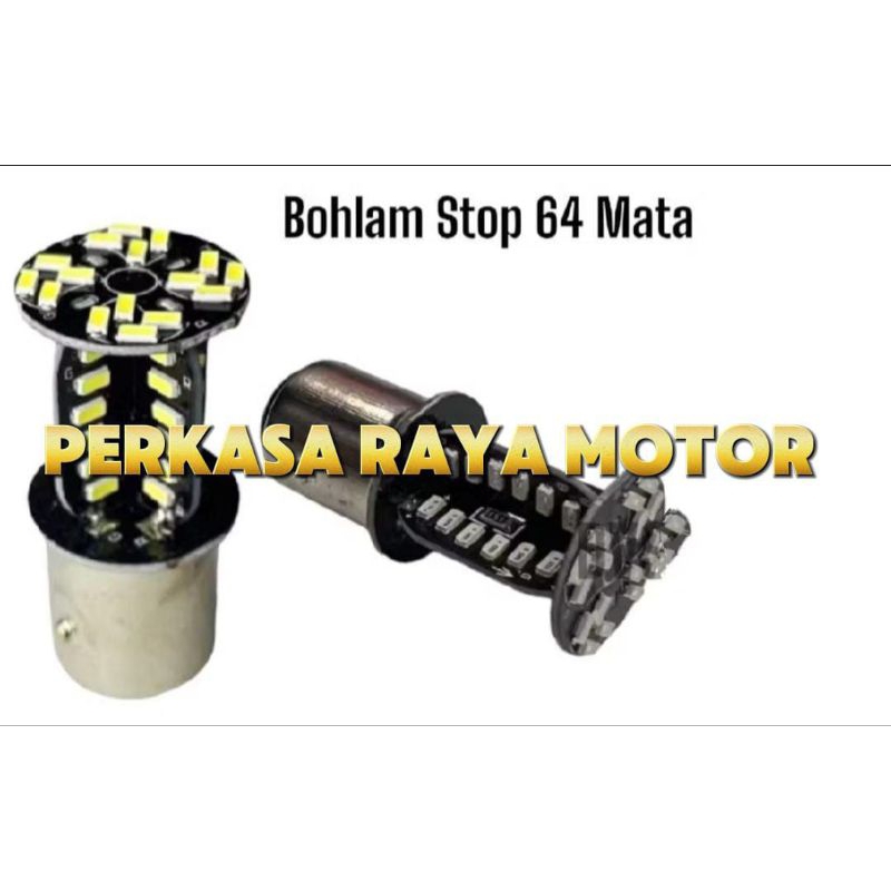 Original Bohlamp Stop 64 Led Tornado/Lampu Rem Motor 64 Led Tornado
