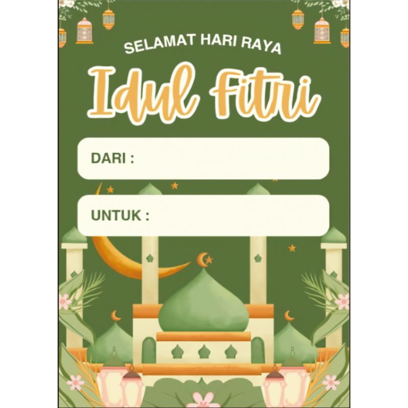 

Hang Tag Lebaran / Hang Tag Idul Fitri / Hang tag Eid Mubarak / Ucapan Lebaran 7cmx5cm