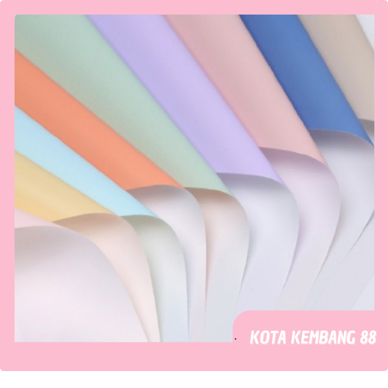 

Kertas Buket Bunga Bi Color White Flower Wrapping Waterproof Cellophane KB074