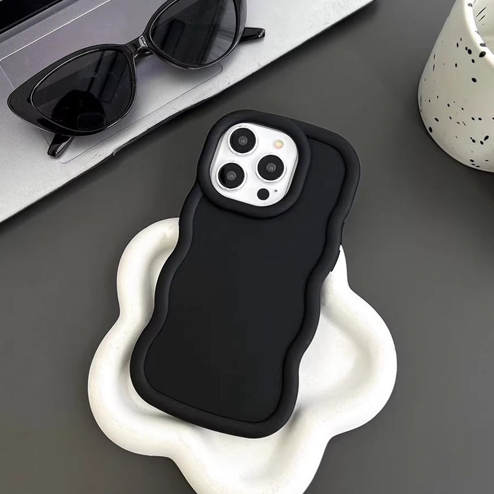 VIVO Y21S VIVO Y33S VIVO Y21A VIVO Y21A VIVO Y33T CASE MACARON WAVE BLACK CASE VIVO Y21S VIVO Y33S V