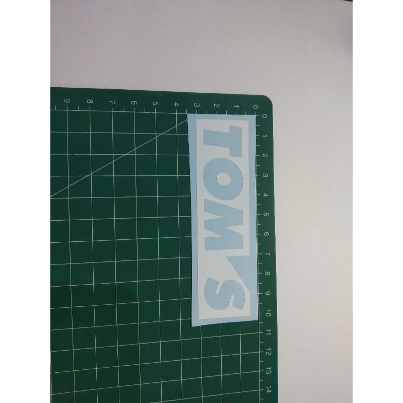 

stiker cutting toms