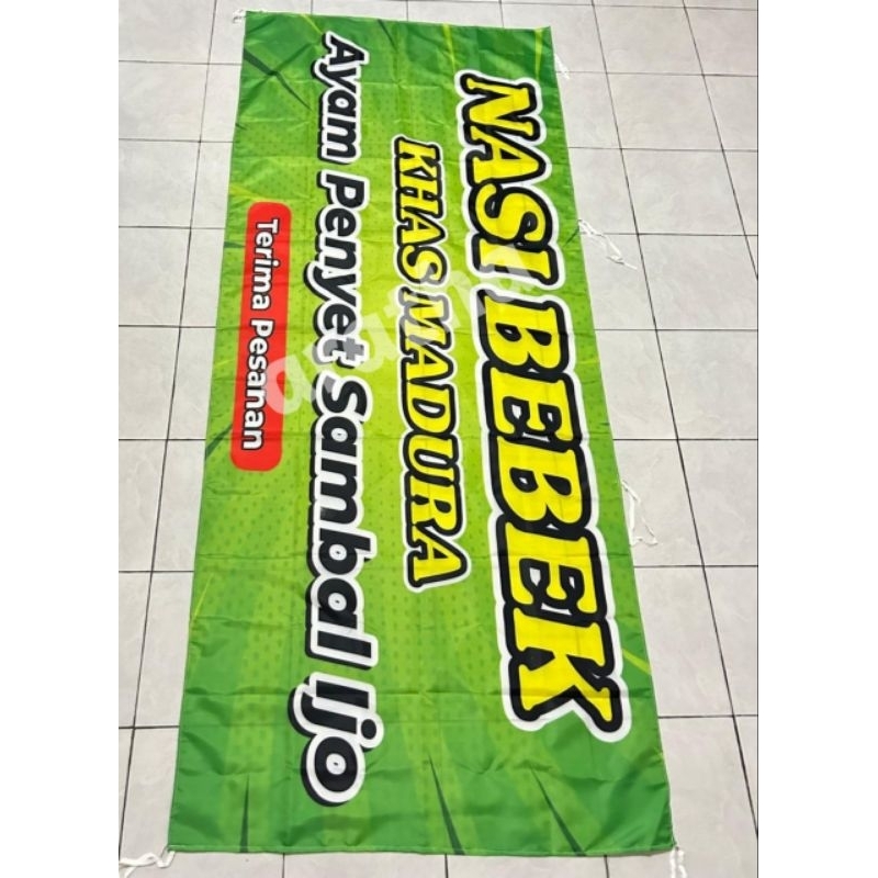 Spanduk Kain ( Warung,  Pecel lele, Lamongan , Mie Ayam Bakso, dll )