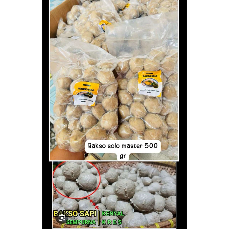 

BAKSO SOLO sapi MASTER 500 GRAM