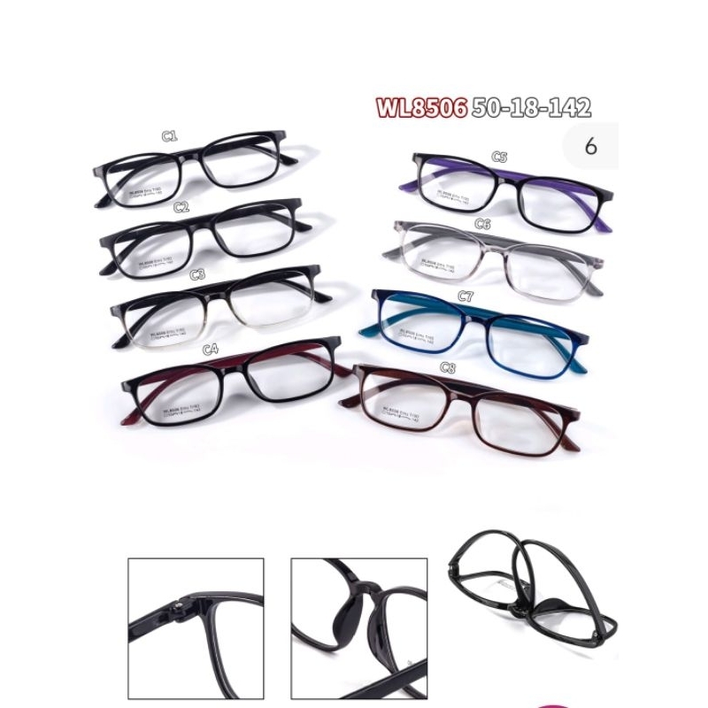 KACAMATA  ICHIDO WL 8506 + LENSA BLUERAY