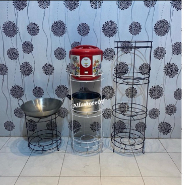 Rak Panci/ Rak Wajan/ Rak Mejikom Besi SNI