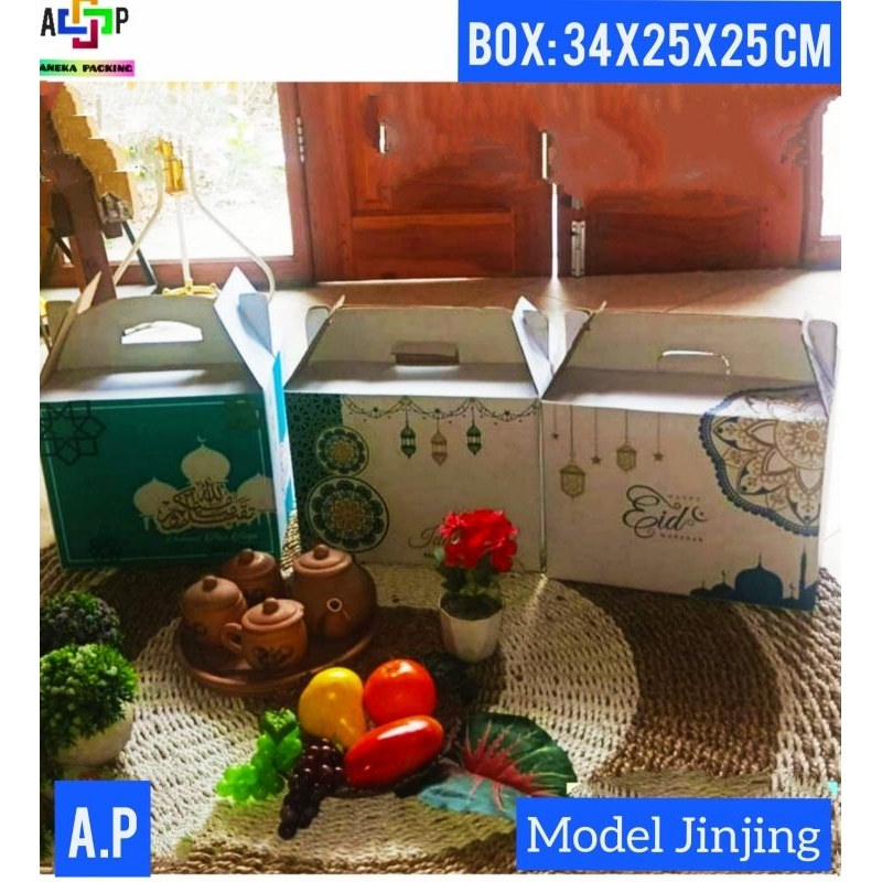 

Box Parcel Lebaran 34x25x25cm(Jinjing)/Kardus/Karton/Hampers/idul Fitri/Parcel