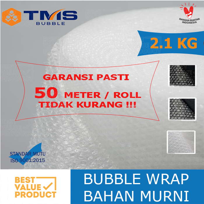 

Bubble Wrap Roll BENING / HITAM TMS 2.1 KG