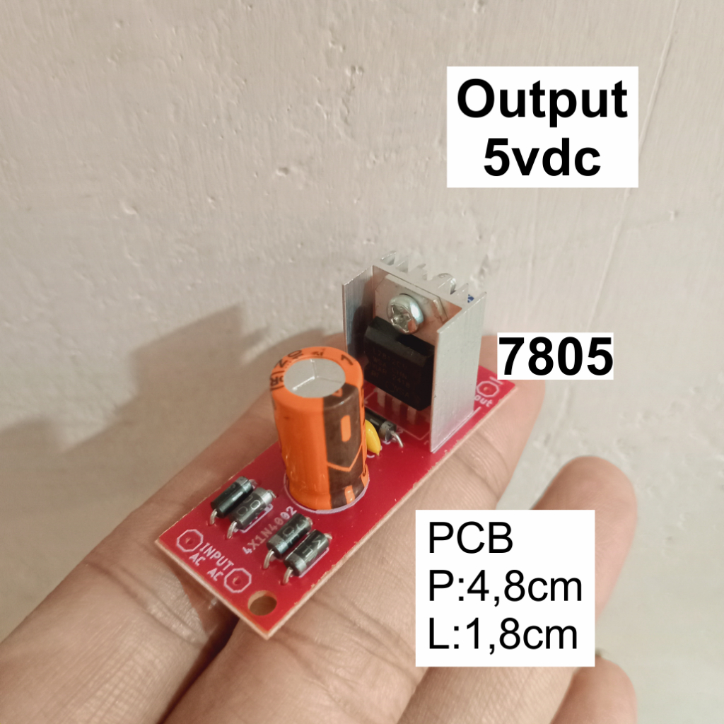 JAYA Kit Psu 5v Power Supply Regulator 7805 1A Non CT