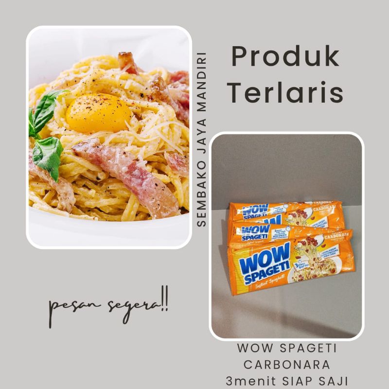 

Variasi Wow Spageti | Carbonara | Bolognese