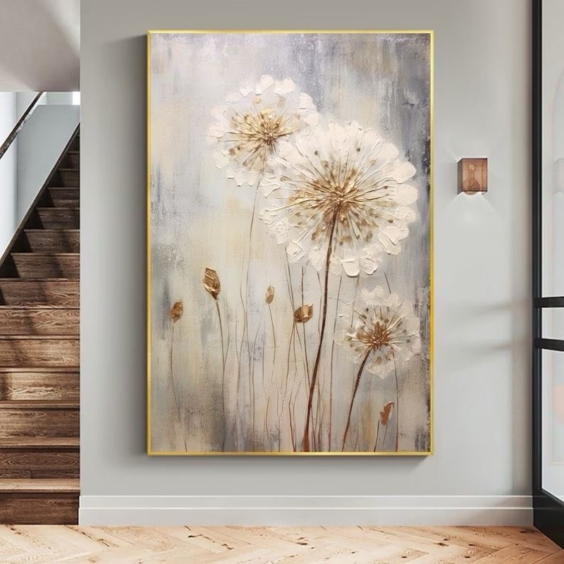 Lukisan bunga dandelion miminalis keren