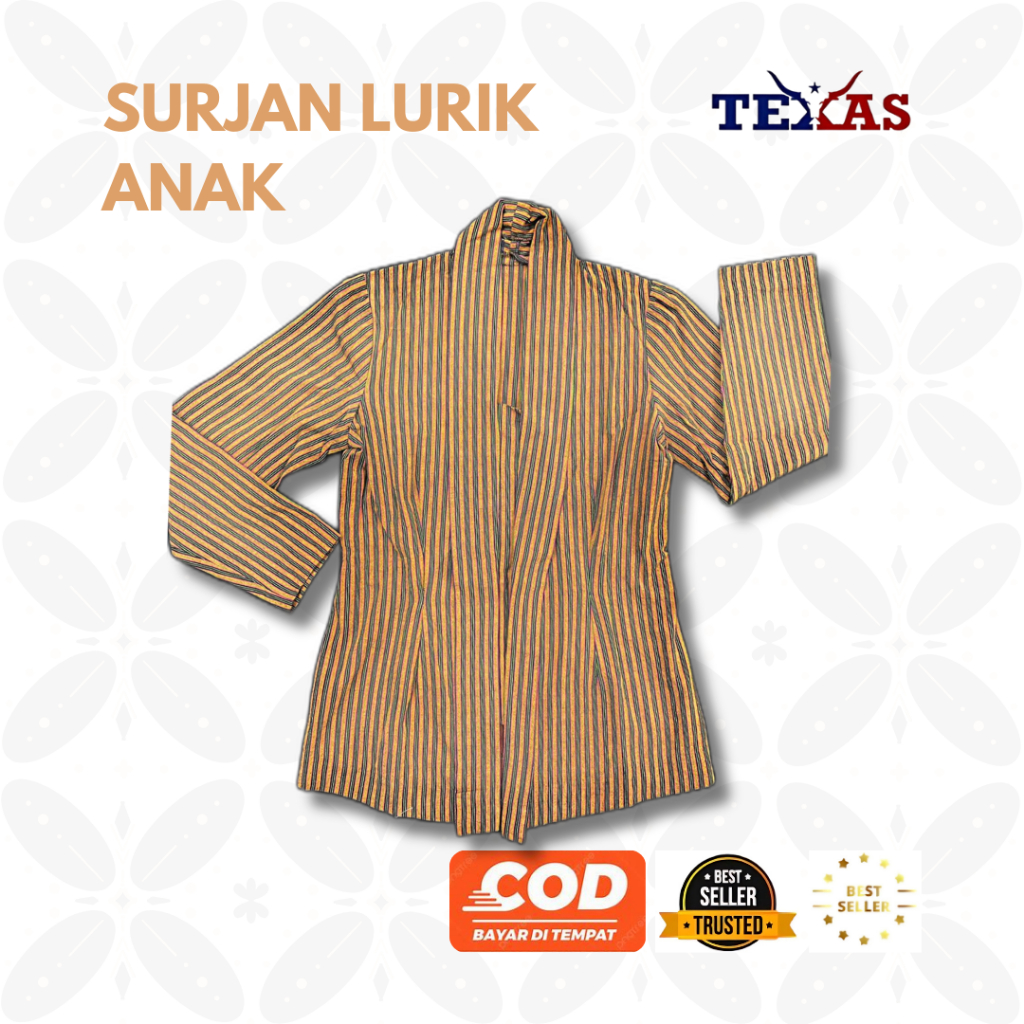 TEXAS SURJAN LURIK ANAK /SURJAN LURIK KAMIS PON / SURJAN ANAK KUALITAS PREMIUM