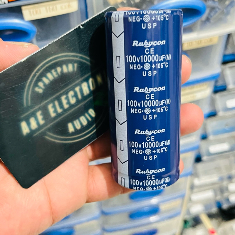 Elko 10000UF 100V Rubycon USP/ KAPASITOR 10000UF 100V RUBYCON USP