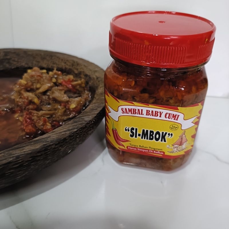 

TERMURAH!! TERLARIS!! SAMBAL BABY CUMI SIMBOK KEMASAN 200GR