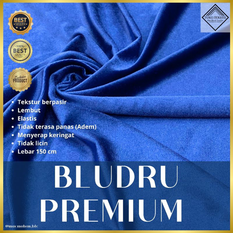 [TOKO.TEKSTIL] KAIN BLUDRU STRETCH / BLUDRU STRETCH GRADE A / BAHAN DRESS BAHAN SOFA / BLUDRU IMPORT