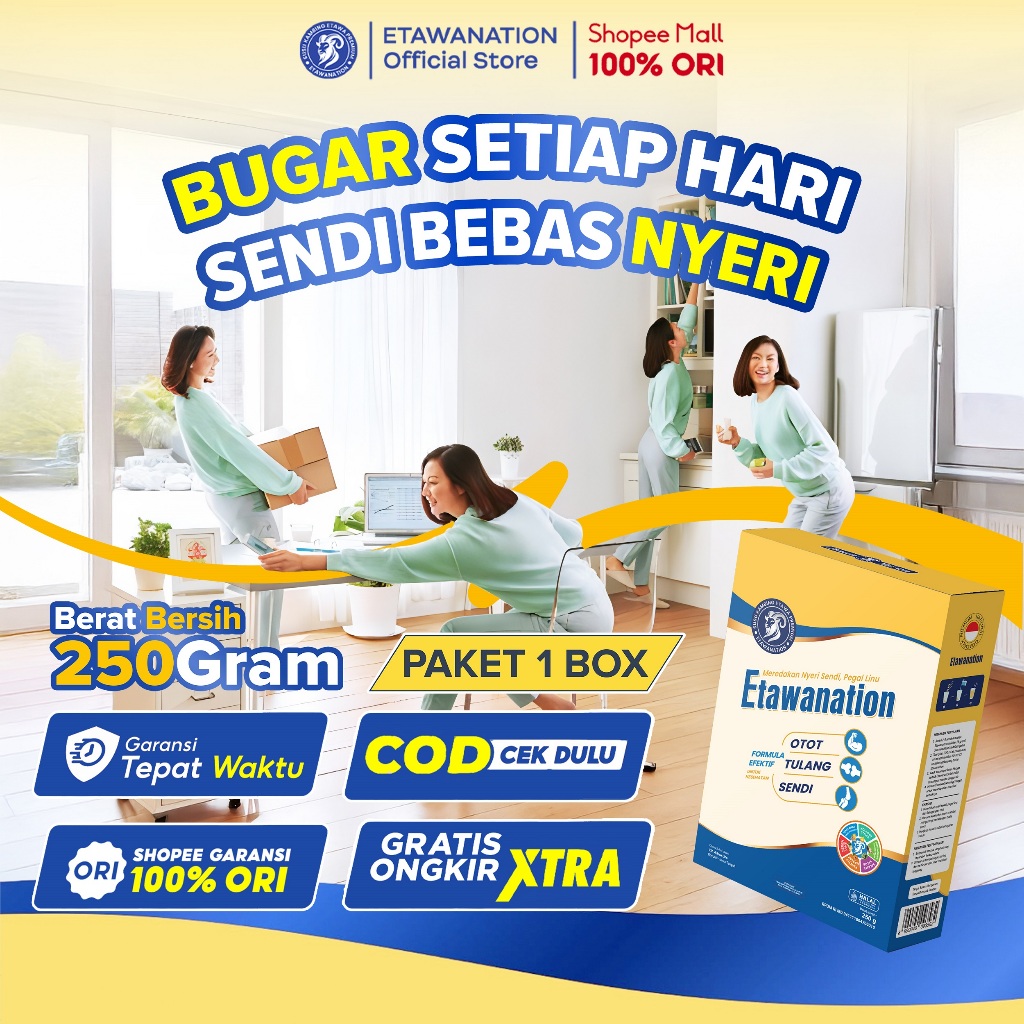 

Etawanation Susu Kambing Etawaplus Kolagen Susu Kesehatan Atasi Rematik, Nyeri Sendi, Asam Urat dan Pegal Linu