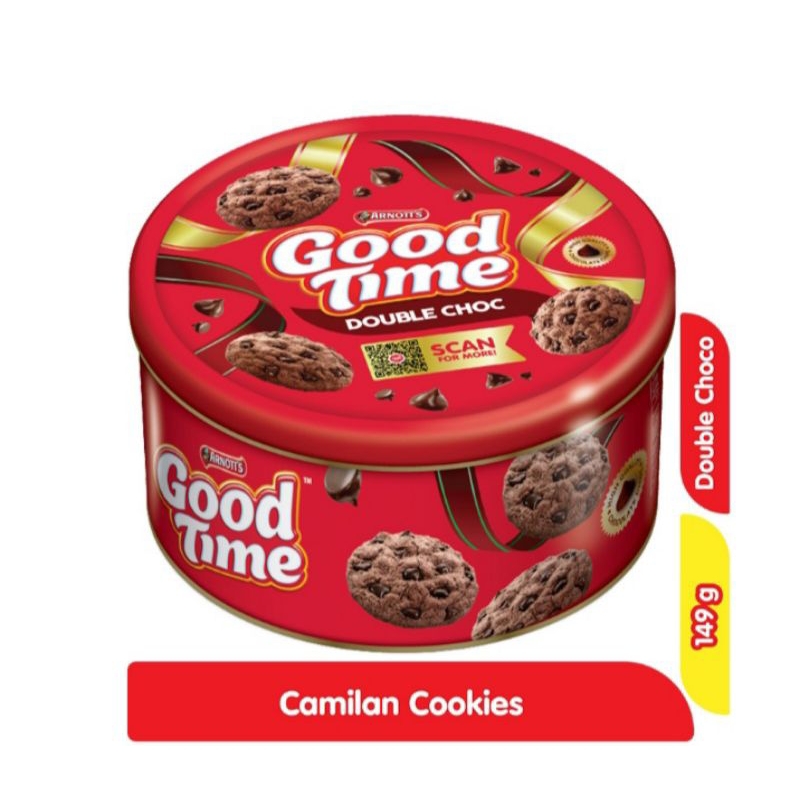 

good time cookies double coklat kaleng 149gr