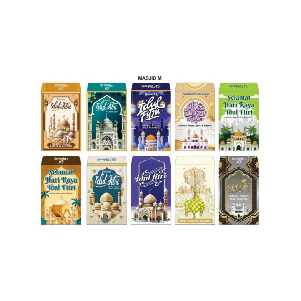 

Amplop Lebaran Tema Masjid Ukuran Medium Isi (100 pcs)