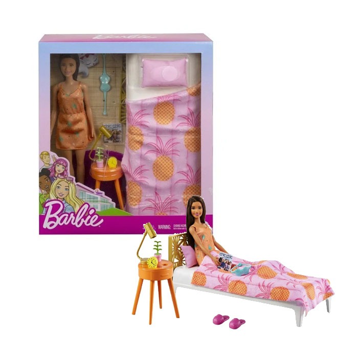 Mattel Barbie Playset Doll and Bedroom Furniture