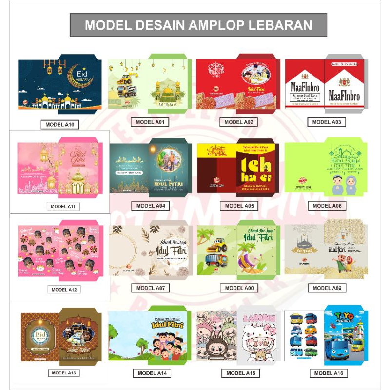 

Amplop lebaran custom murah (10 Pcs) ukuran 7x8,5 cm (kertas HVS 100gsm)