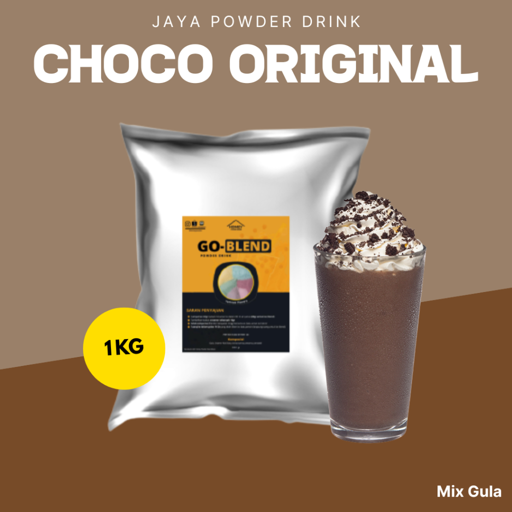 

Bubuk Minuman Rasa CHOCO ORIGINAL 1Kg / Bubuk Rasa COKLAT ORIGINAL / COKELAT ORIGINAL powder drink