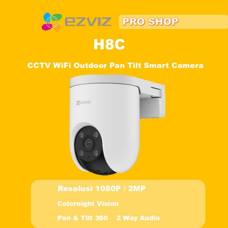 T2T Ezviz H8C 2mp / 4MP PTZ Outdoor WiFi Mini UPS Garansi Resmi RBU