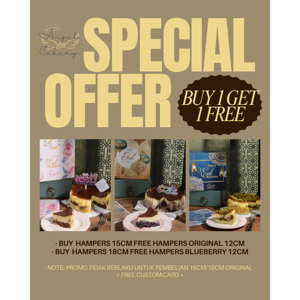 

PROMO BUY 1 GET 1 HAMPERS IDUL FITRI BUY 15CM/18CM VARIANT FREE 12CM ORIGINAL HAMPERS