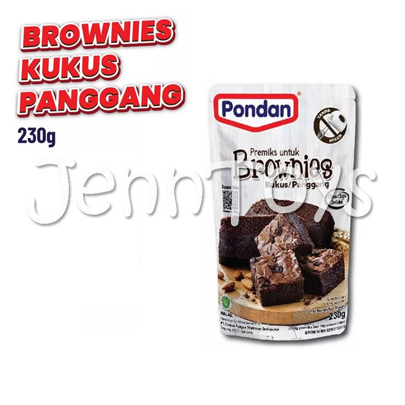 

JennToys - Pondan Brownies Kukus/Panggang 230g