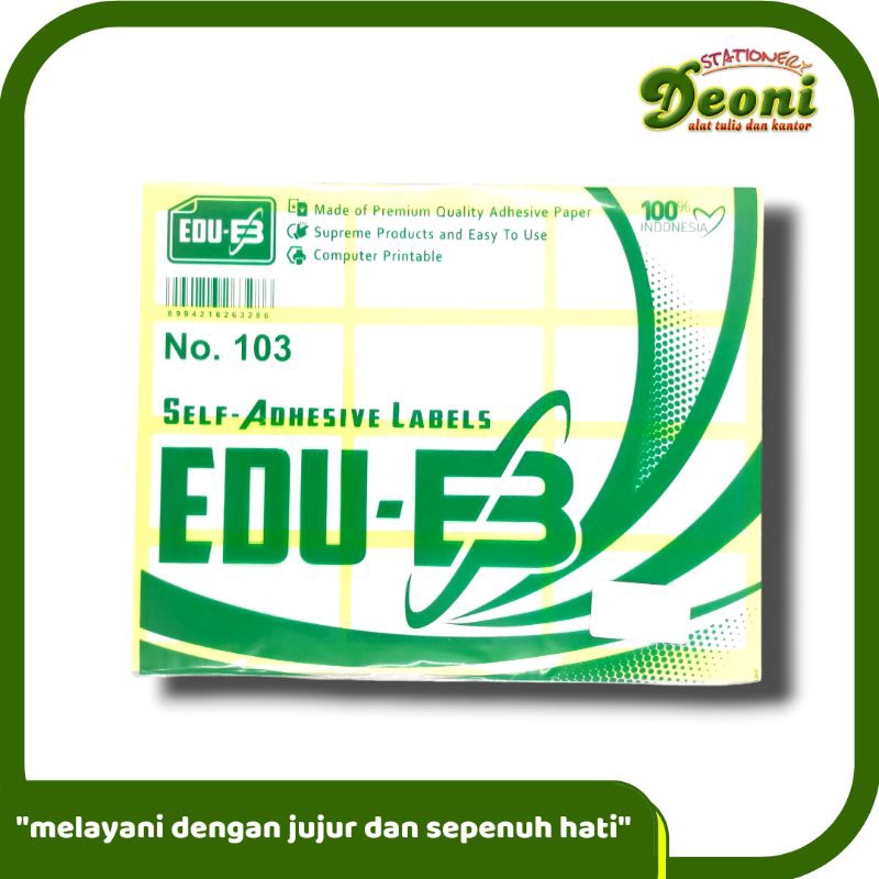 

Edu-Bamboo Label sticker 103 isi 7