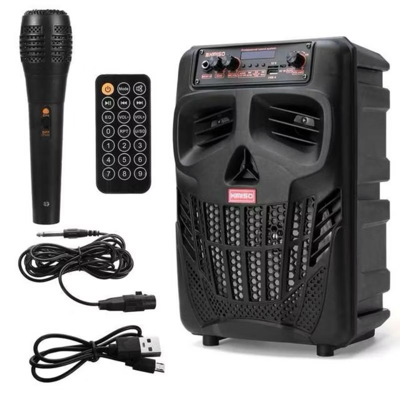 Speaker Bluetooth Portable  8,8Inchi MKC KIMISO 7801 Bonus Microphone PMPO 2000W/Speaker Wireless Ra