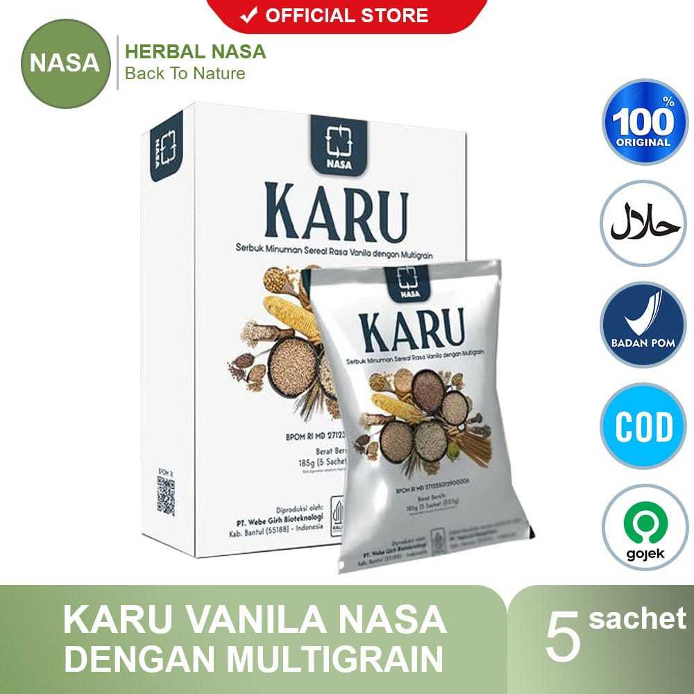 

karu nasa rasa vanilla seruk minuman sereal dengan multigrain mengontrol breat badan