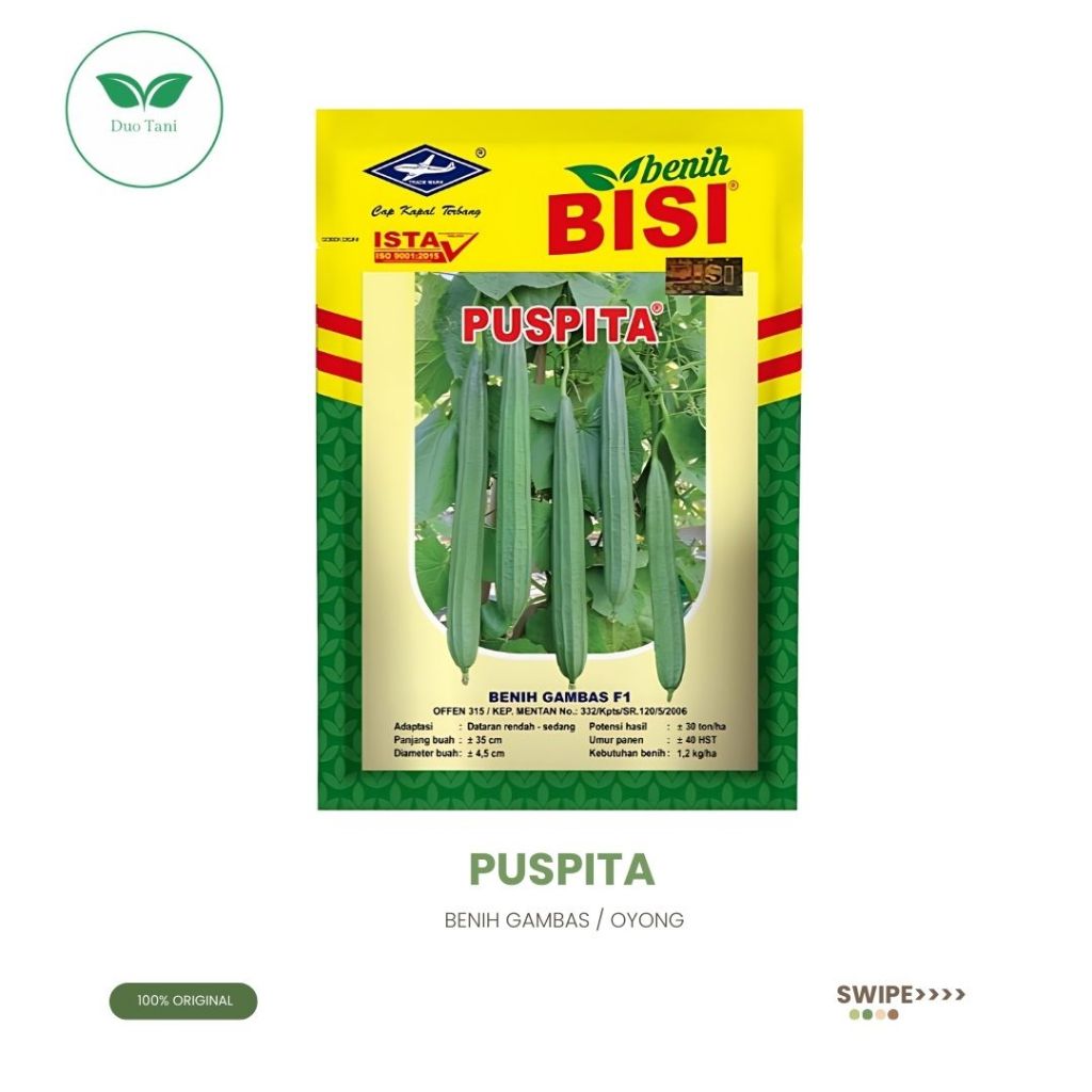 Benih Gambas/Oyong Puspita Cap Kapal Terbang 10 Gr