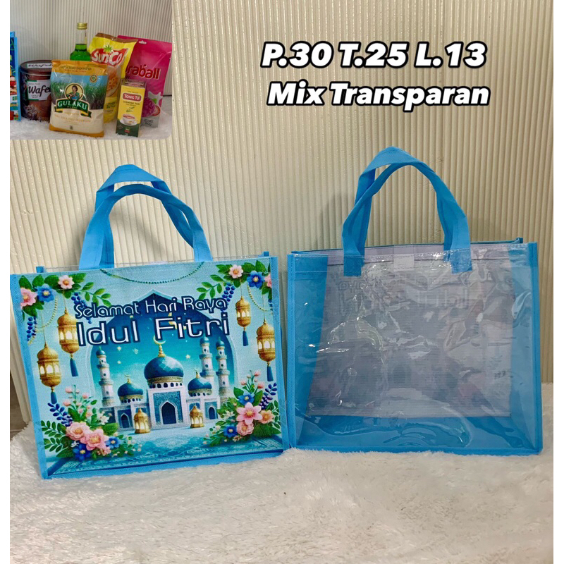 

Tas HAMPERS mix Transparan IDUL FITRI / LEBARAN / SEMBAKO / PARSEL