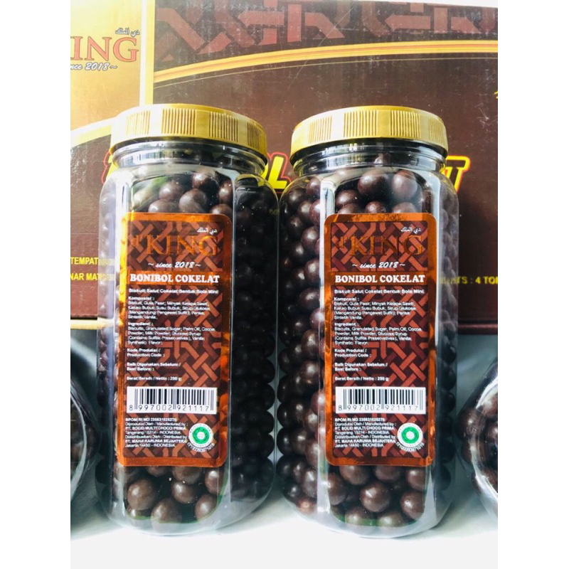 

Bonibol Cokelat Biskuit d’King - Bonibol Cokelat - Bonibol Combi - Bonibol Pelangi [Toples 250gr]