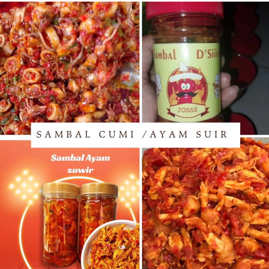 

Sambal D'siiit 150 gram Ayam Suwir Cumi Sambal Bawang Sambal Ijo Uenakk