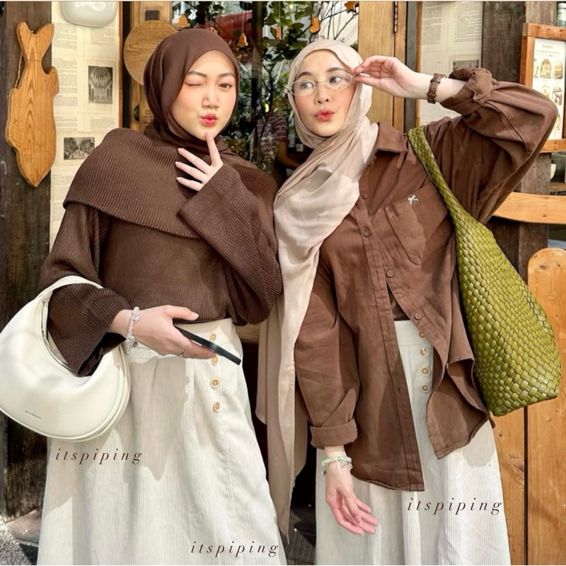 NOLA SKIRT | Vintage Skirt Corduroy | Rok Corduroy Wanita Panjang