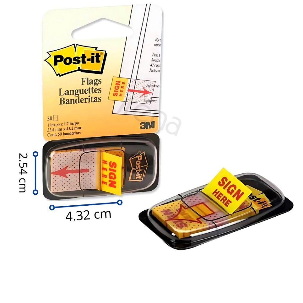 

3M Post It Sign Here 680-9 / Penanda Catatan Bentuk Panah