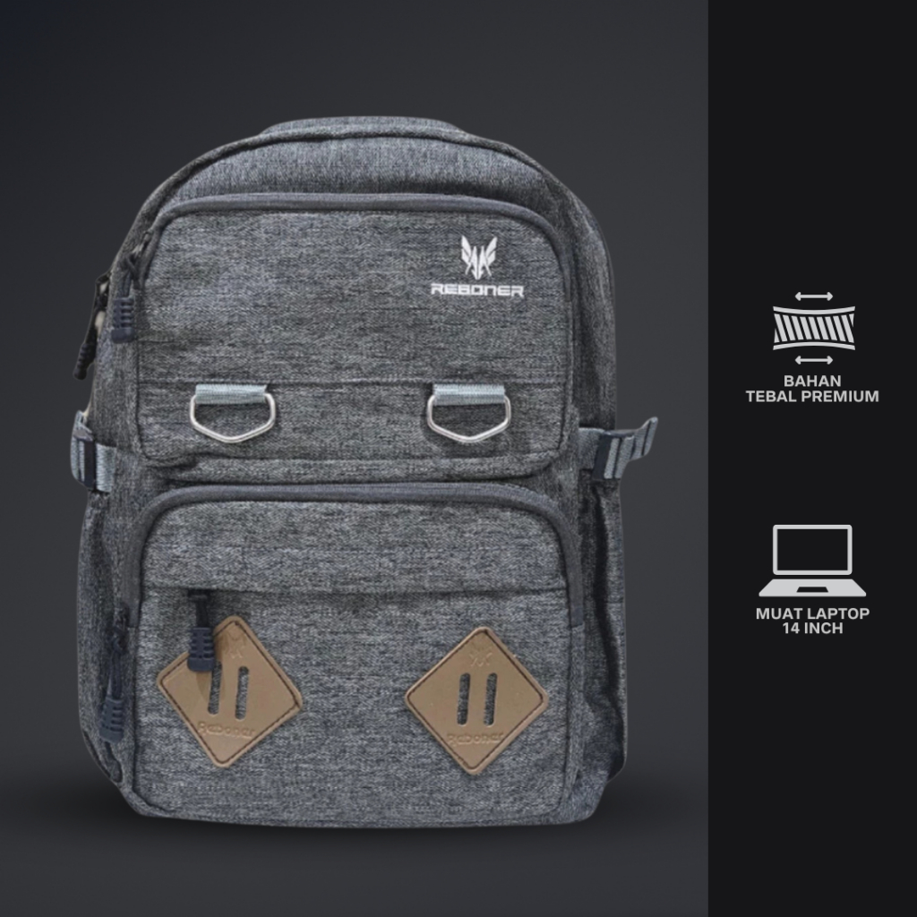 Reboner ZERO KANVAS SERIES Tas Ransel Pria Tas Pria