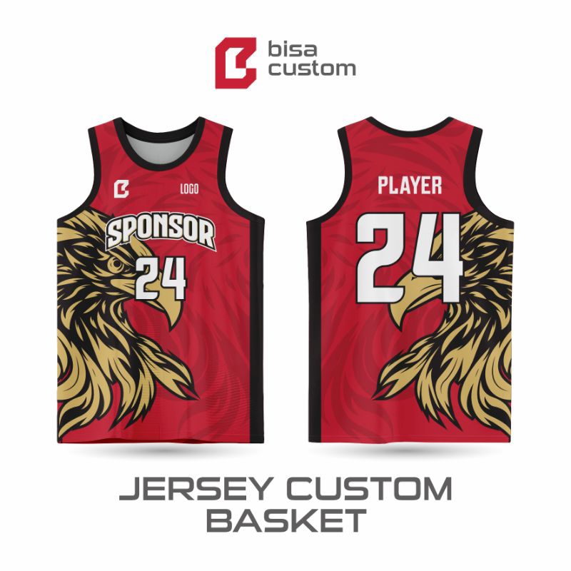 Jersey Custom / Jersey Full Printing / Jersey / atasan basket / atasan tanpa lengan