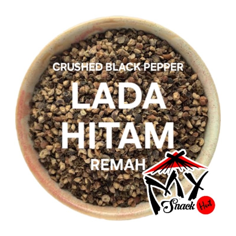 

LADA HITAM REMAH 25GR MERICA CRACKED BANGKA BLACK PIPER NIGRUM PEPPER BLACKPEPPER PECAH CRUSHED ASLI