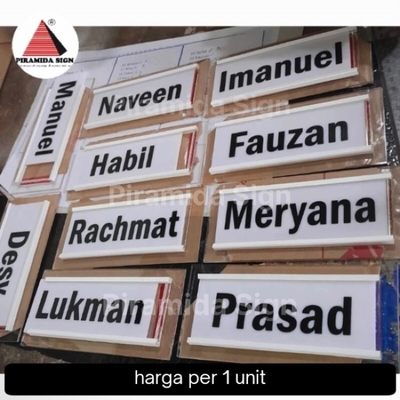 

Geser nama ruangan papan akrilik siap pasang penanda sekolah klinik dokter rumah sakit