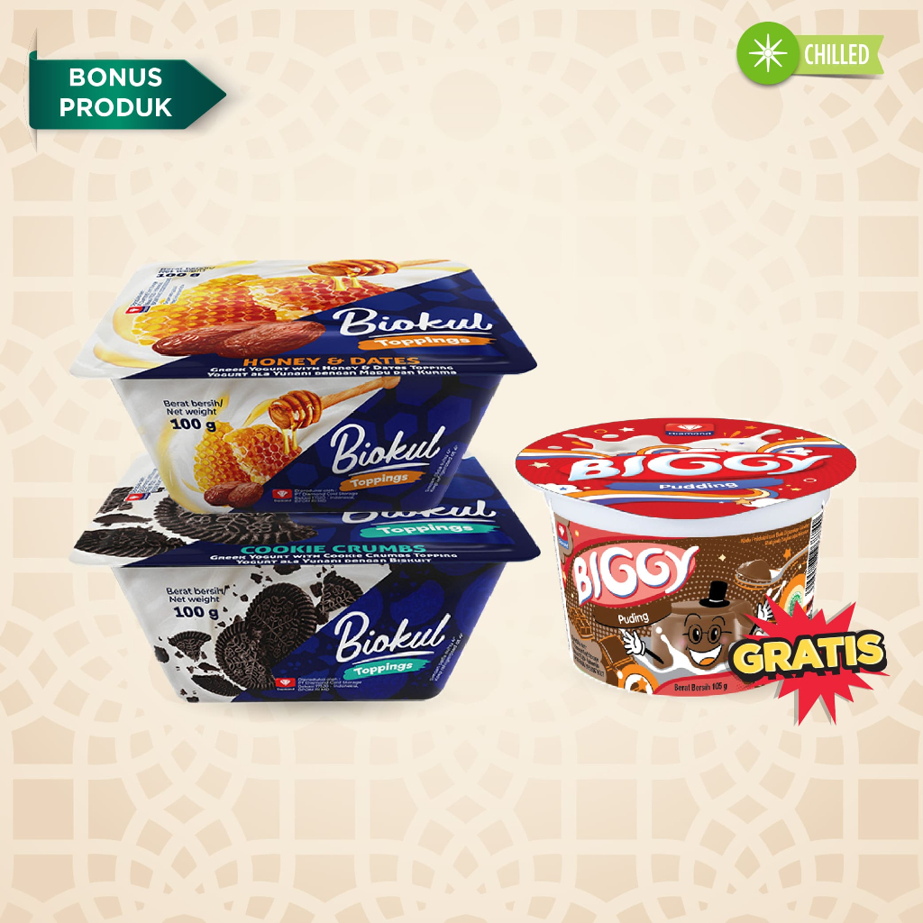 

BUY 2 GREEK YOGURT TOPPING RASA DATE HONEY & COOKIES FREE BIGGY PUDING