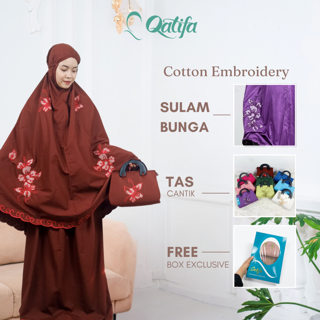 QATIFA Mukena Cotton Embroidery