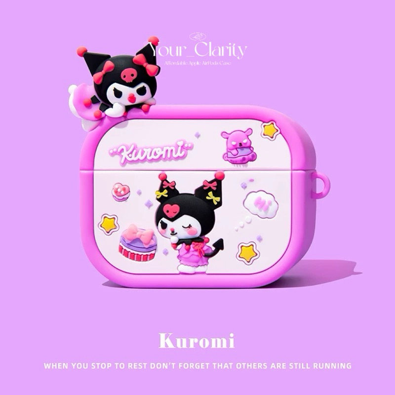【Airpods Case】Airpods Gen 1/2/3 Airpods Pro 1/2 *Kuromi Box