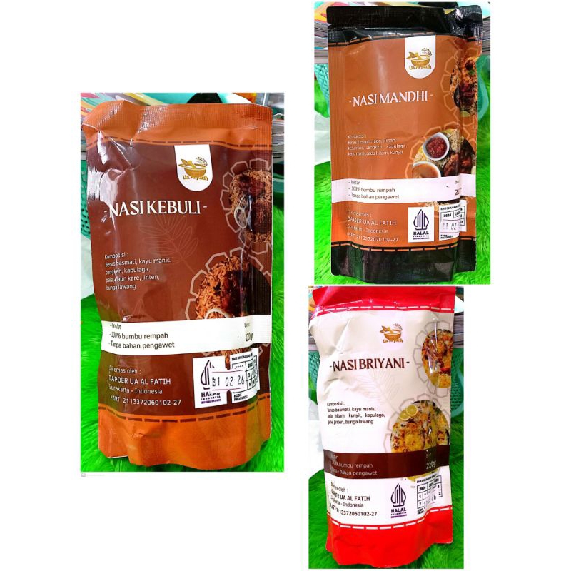 

Nasi/Beras Arab Instan 220 gram DAPOER UA AL FATIH