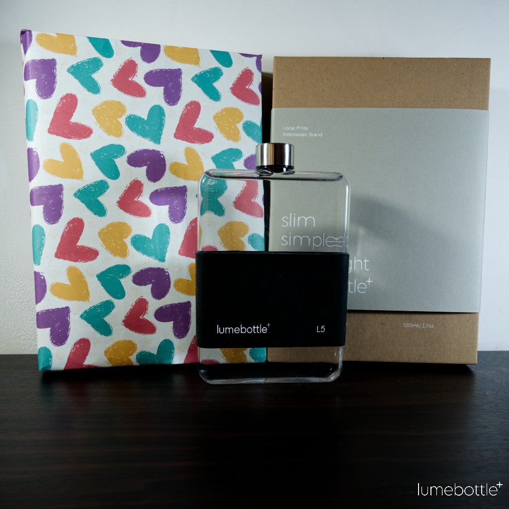 

(Tidak termasuk Lumebottle) Kertas Kado + Kustom Karto Ucapan